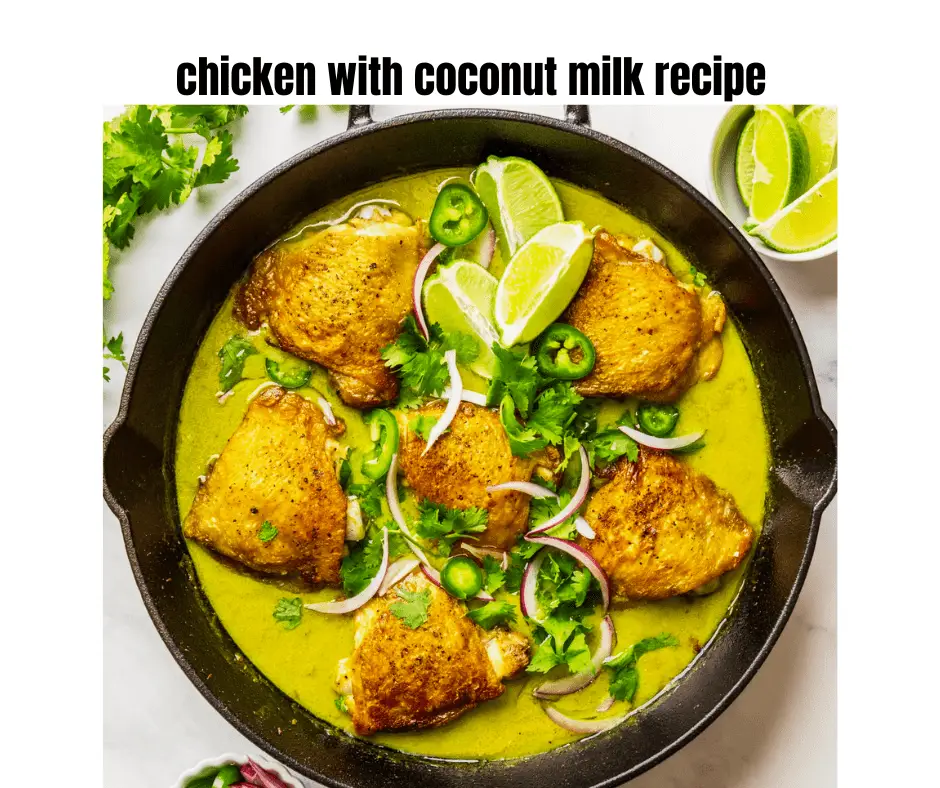 chicken with coconut milk recipe