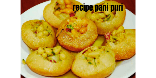 recipe pani puri