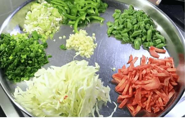 triple schezwan fried rice recipe