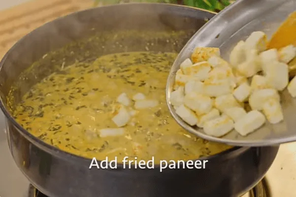 methi malai paneer recipe